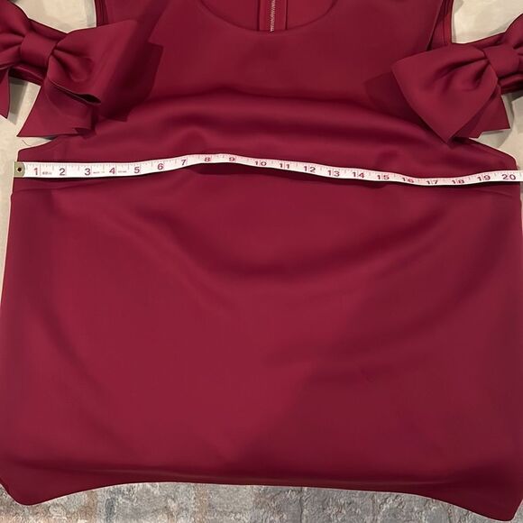 Ted Baker London Cold Shoulder Bow Sleeves Ted Size 4/US 10 - Picture 7 of 8